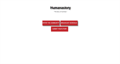 Desktop Screenshot of humanastory.com