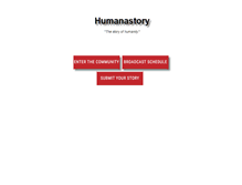 Tablet Screenshot of humanastory.com